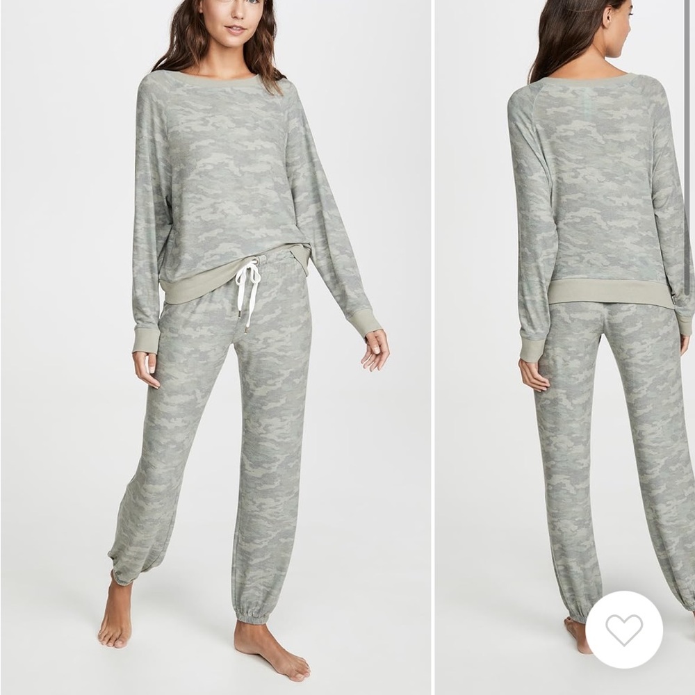 Honeydew intimates star seeker lounge set in camo